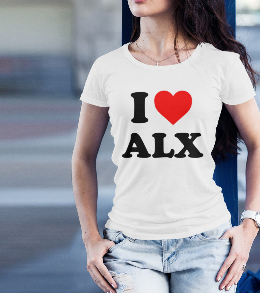 I Love ALX Red Heart Emblem T-Shirt