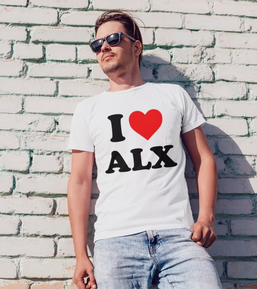 I Love ALX Red Heart Emblem T-Shirt