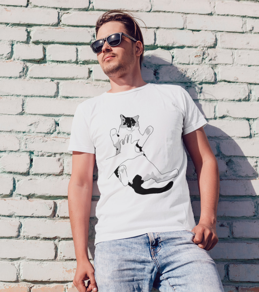 MK Belly Rub Cat Paws Cute Playful Kitten T-Shirt