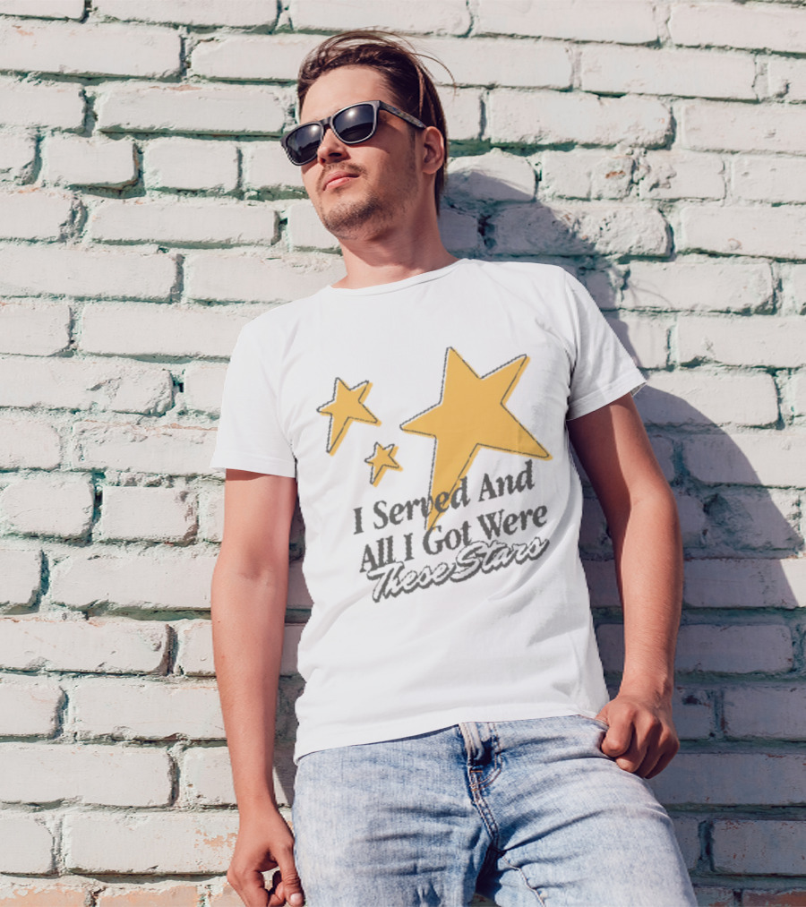 I Served And All I Got Were These Stars Sinjindrowning Curnty T-Shirt