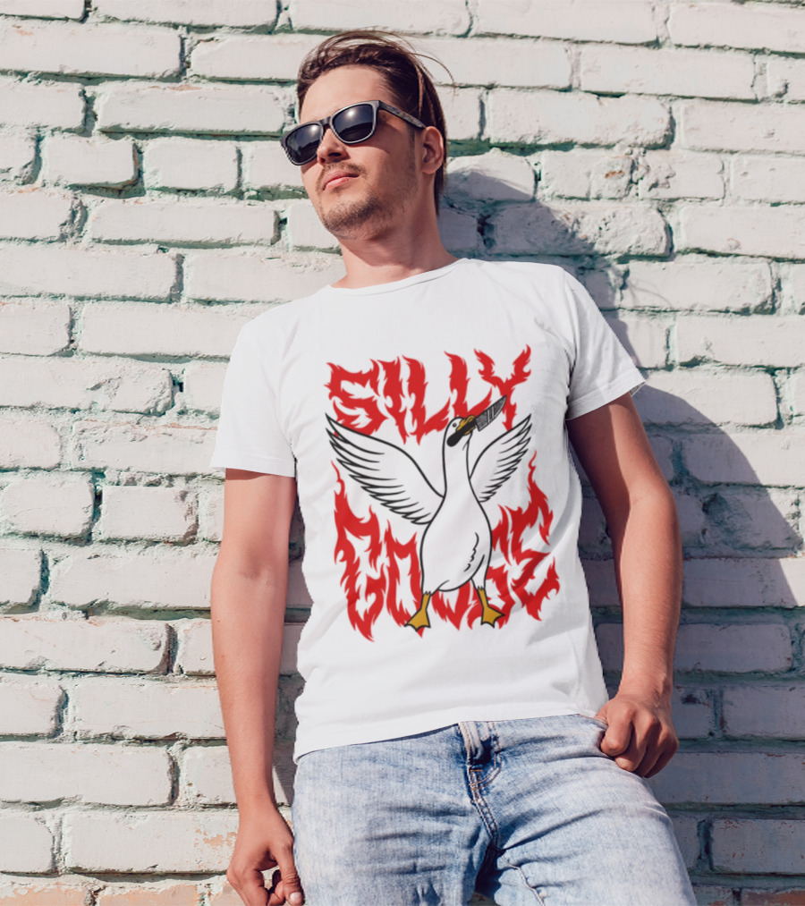 Silly Goose Tragic Girls Flame Style T-Shirt