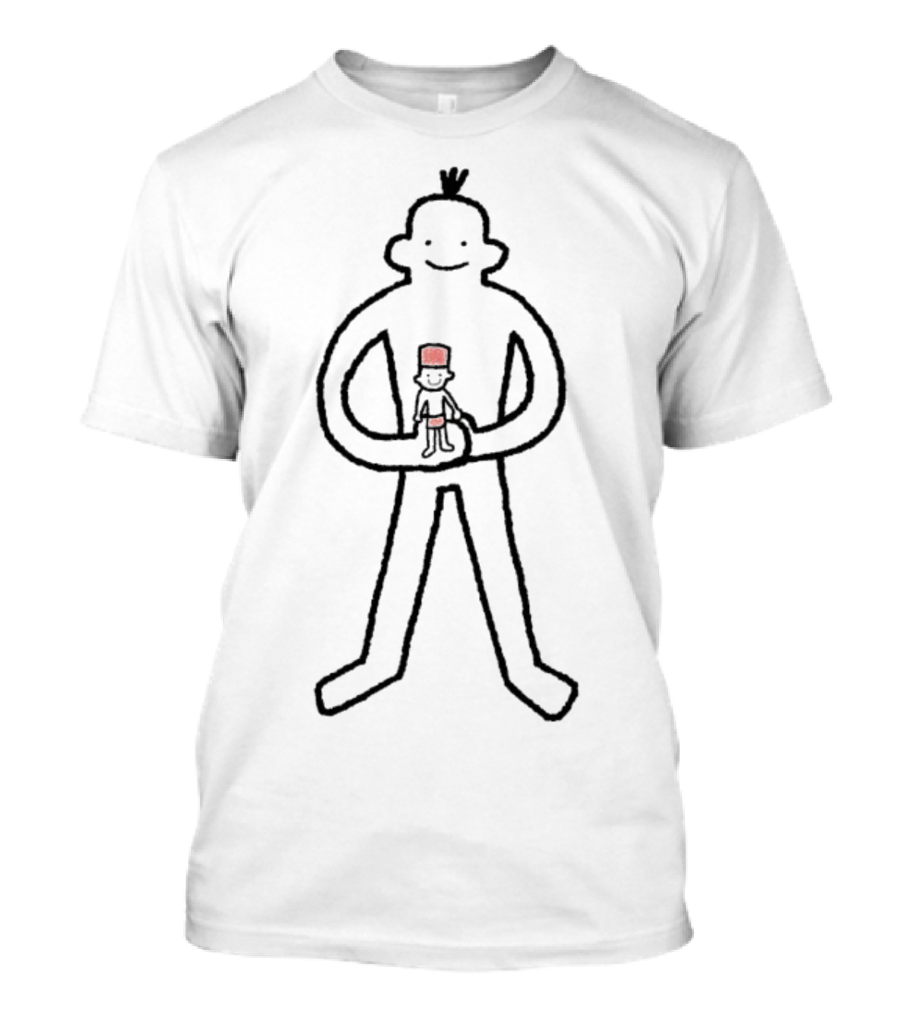Gabriel Alipio Gentle Giant Holding Cat Sketch T-Shirt