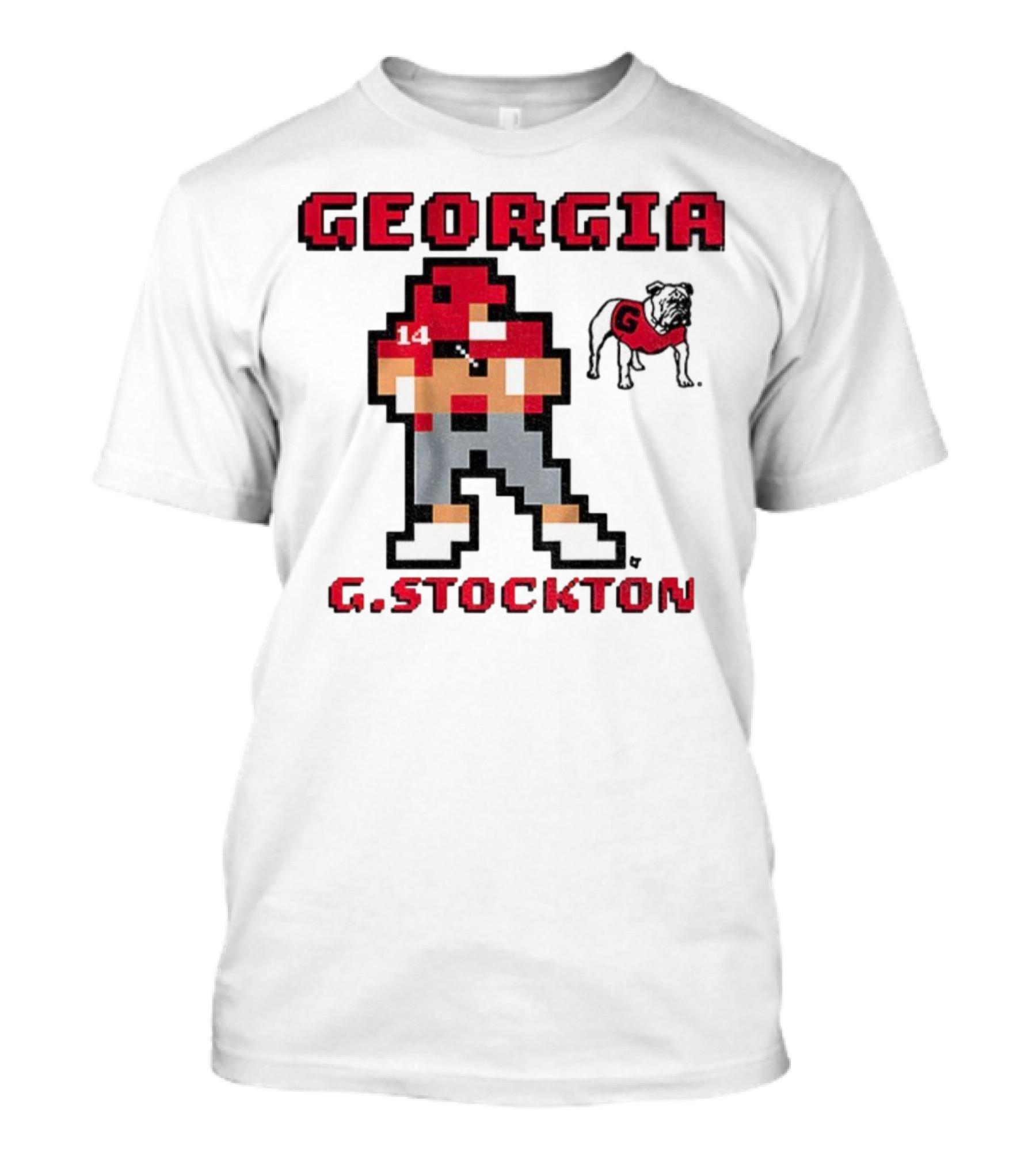 Gunner Stockton Georgia 8-Bit Retro Georgia Bulldogs G.Stockton 2025 T-Shirt