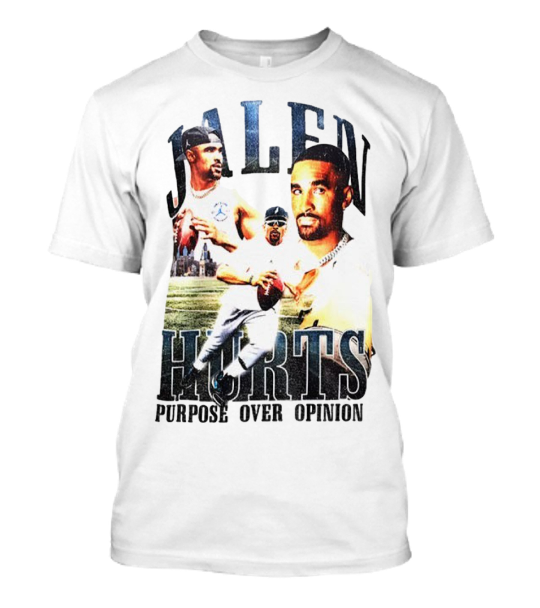 Jalen Hurts Purpose Over Opinion Philadelphia Eagles Super Bowl NFL T-Shirt