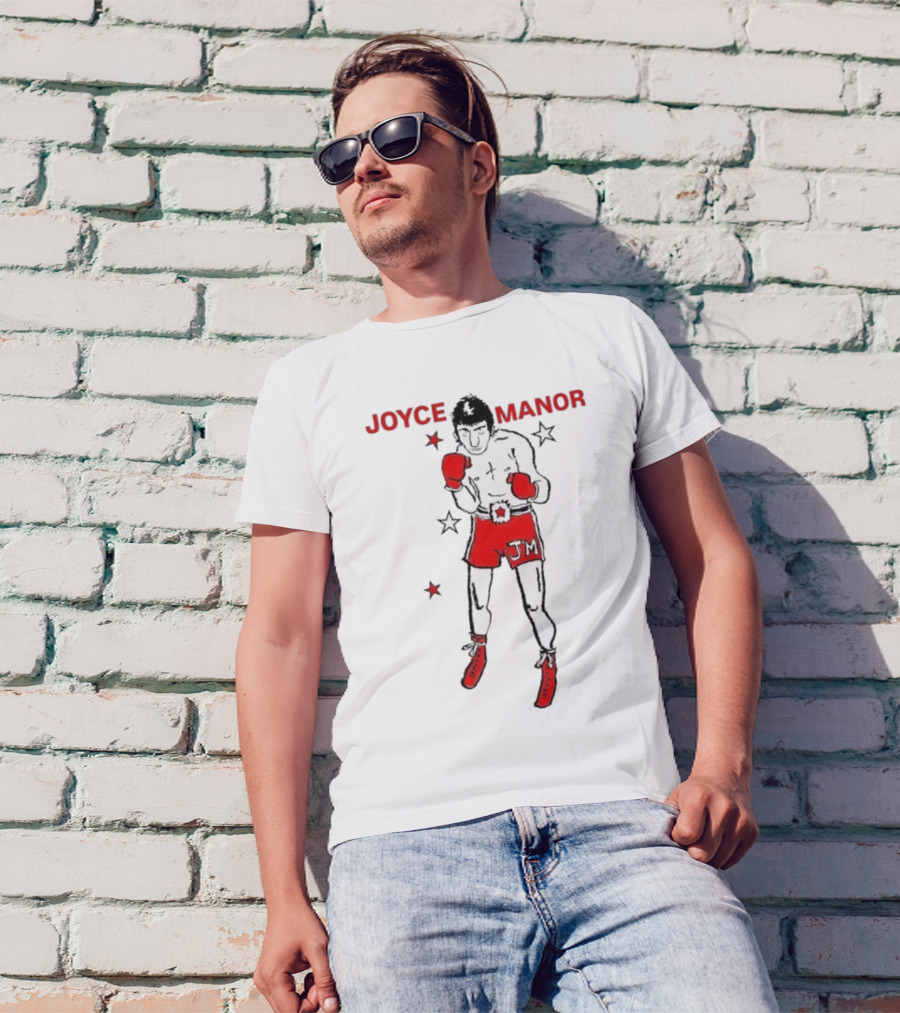 Joyce Manor JM Boxer With Red Gloves And Stars T-Shirt