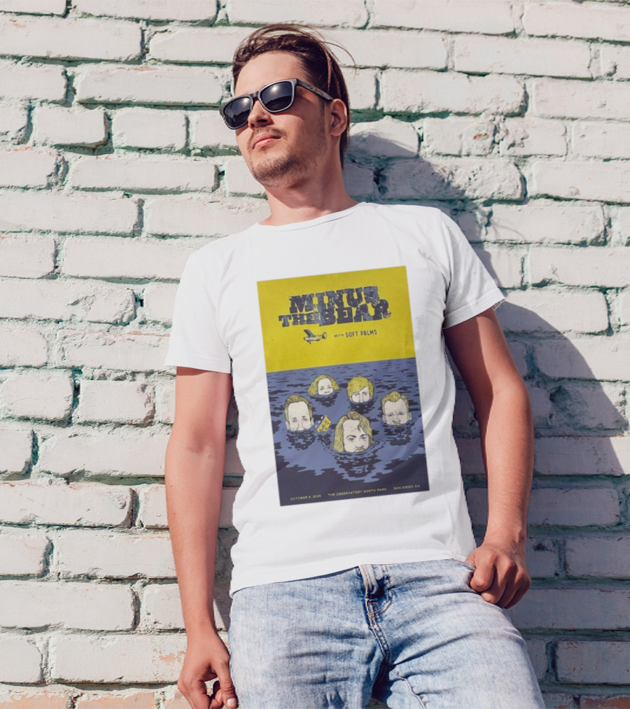 Minus The Bear With Soft Palms San Diego The Observatory North Park October 8 2025 T-Shirt