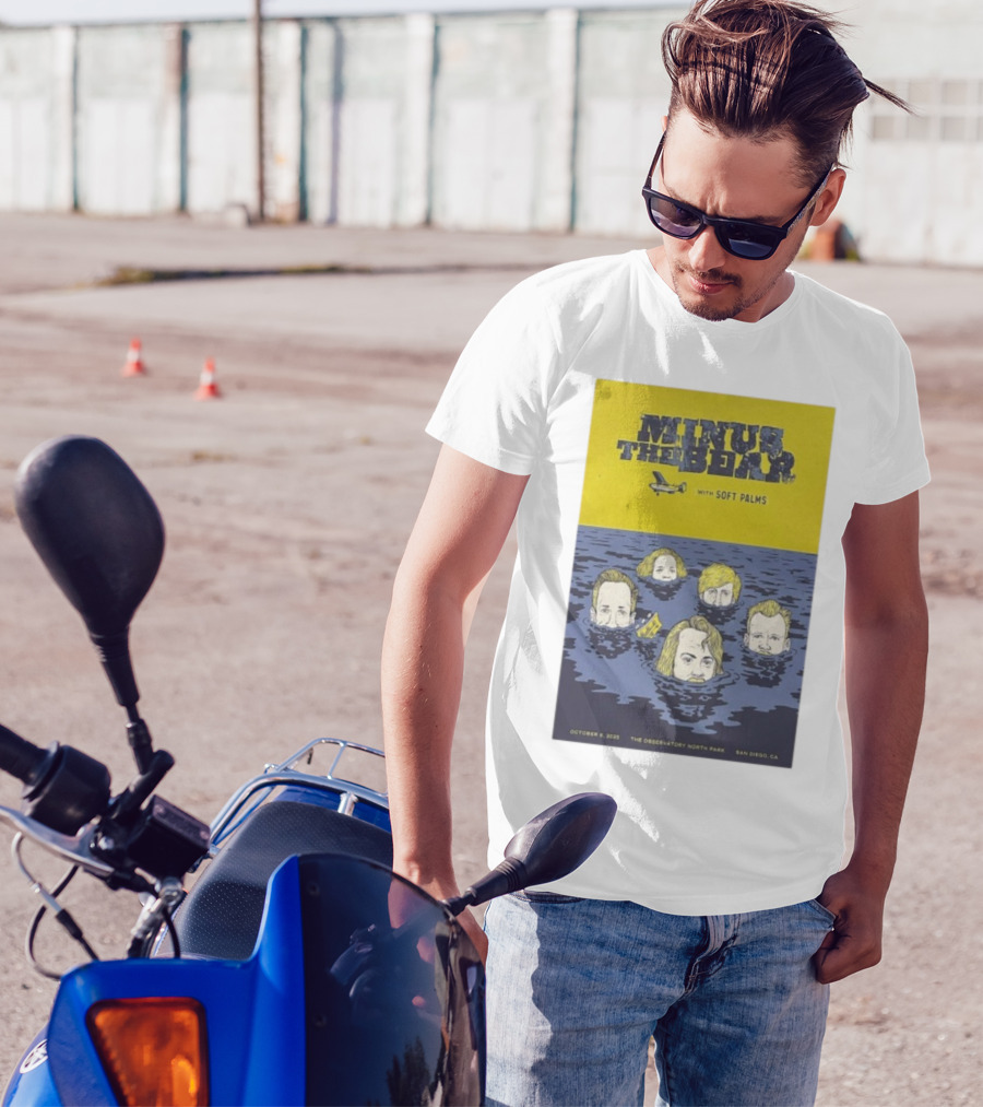 Minus The Bear With Soft Palms San Diego The Observatory North Park October 8 2025 T-Shirt