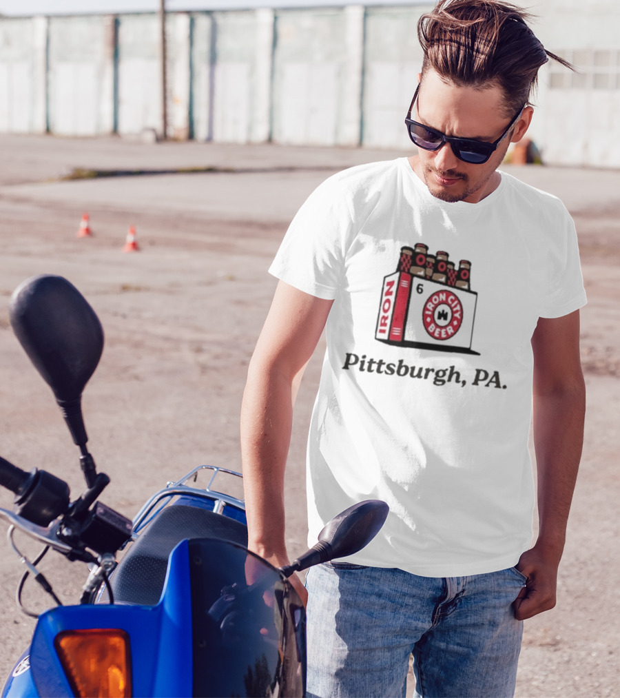 Pittsburgh PA Iron City Beer 6 Pack T-Shirt