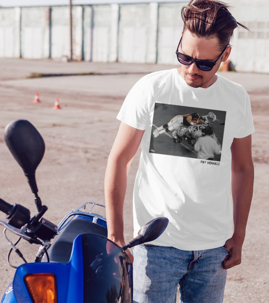 Denver Broncos John Elway Ash Pay Homage Iconic Football Moment T-Shirt