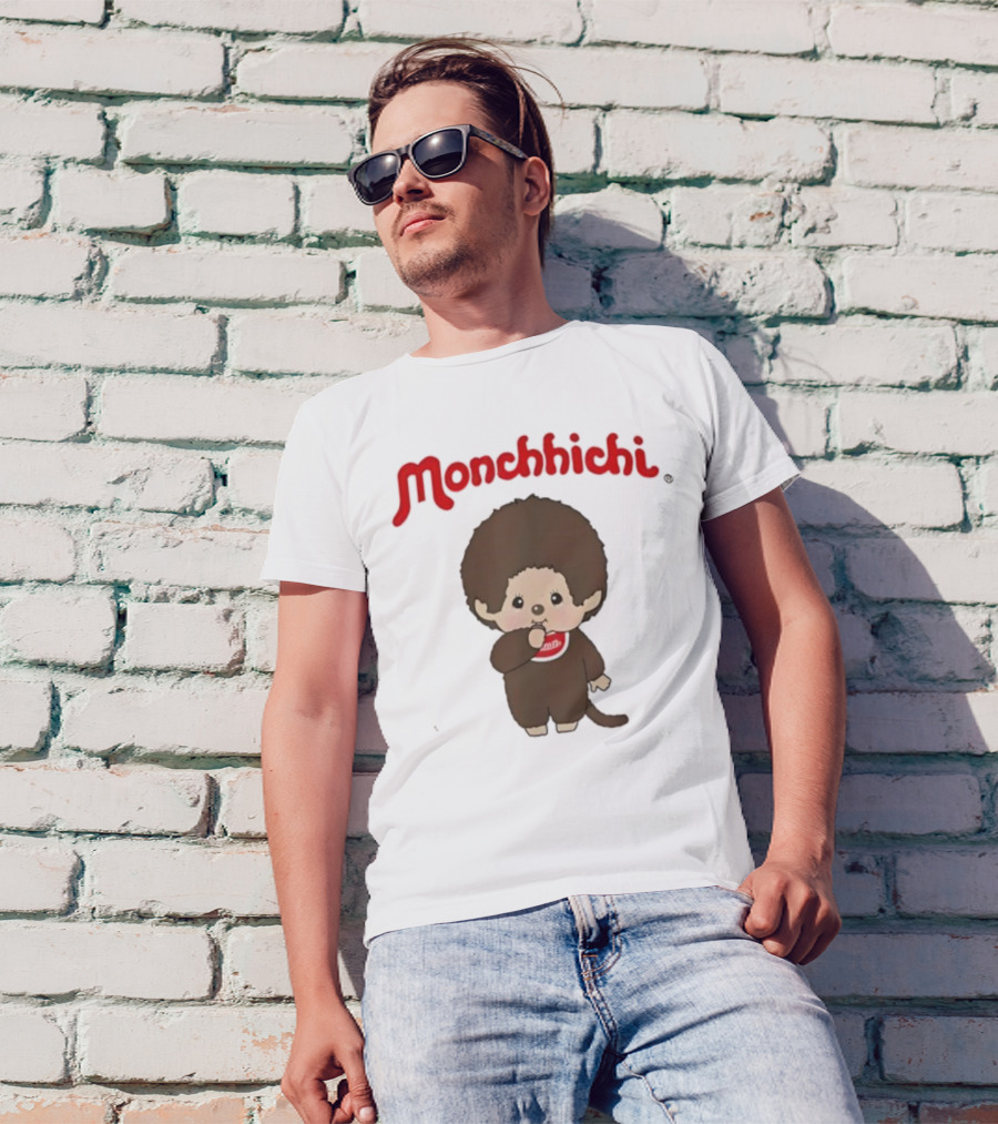 Monchhichi Cute Stance Fluffy Little Guy Character T-Shirt