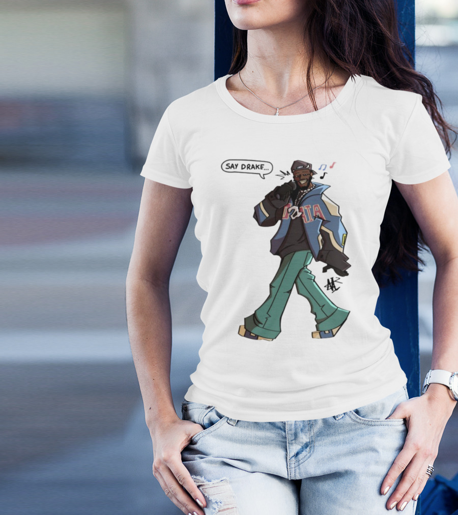 Windandsea Kendrick Lamar Say Drake Illustration T-Shirt