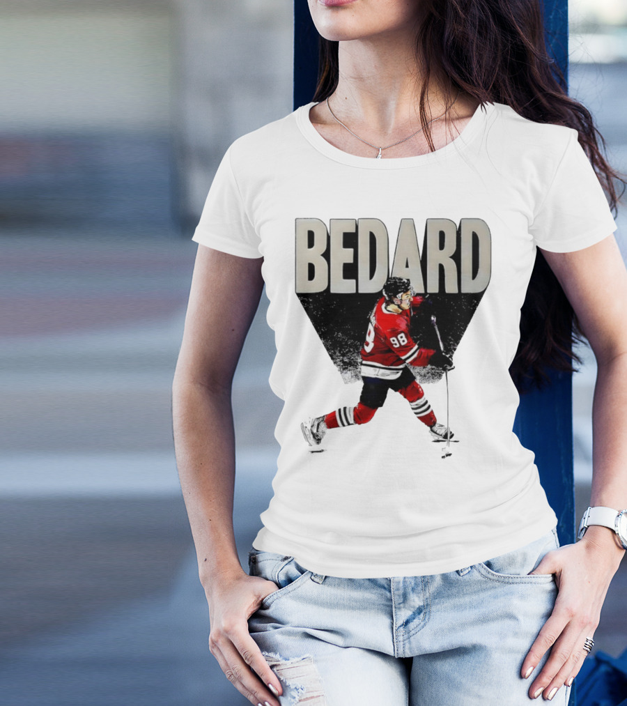 Bedard 98 Chicago Hockey Player Red Jersey T-Shirt