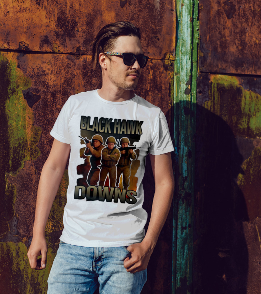 Black Hawk Downs Movie Parody Soldiers T-Shirt