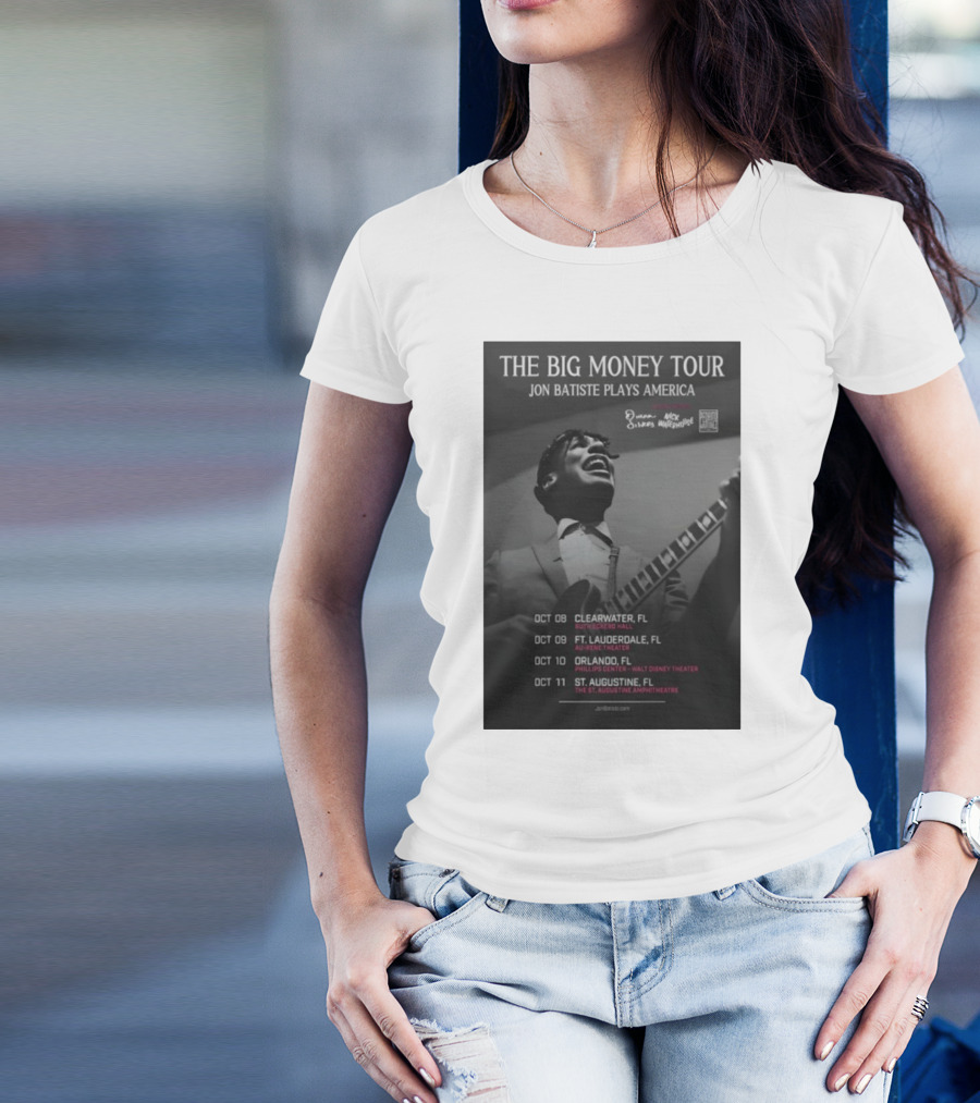 The Big Money Tour Jon Batiste Plays America October 2025 Florida Concert Dates T-Shirt
