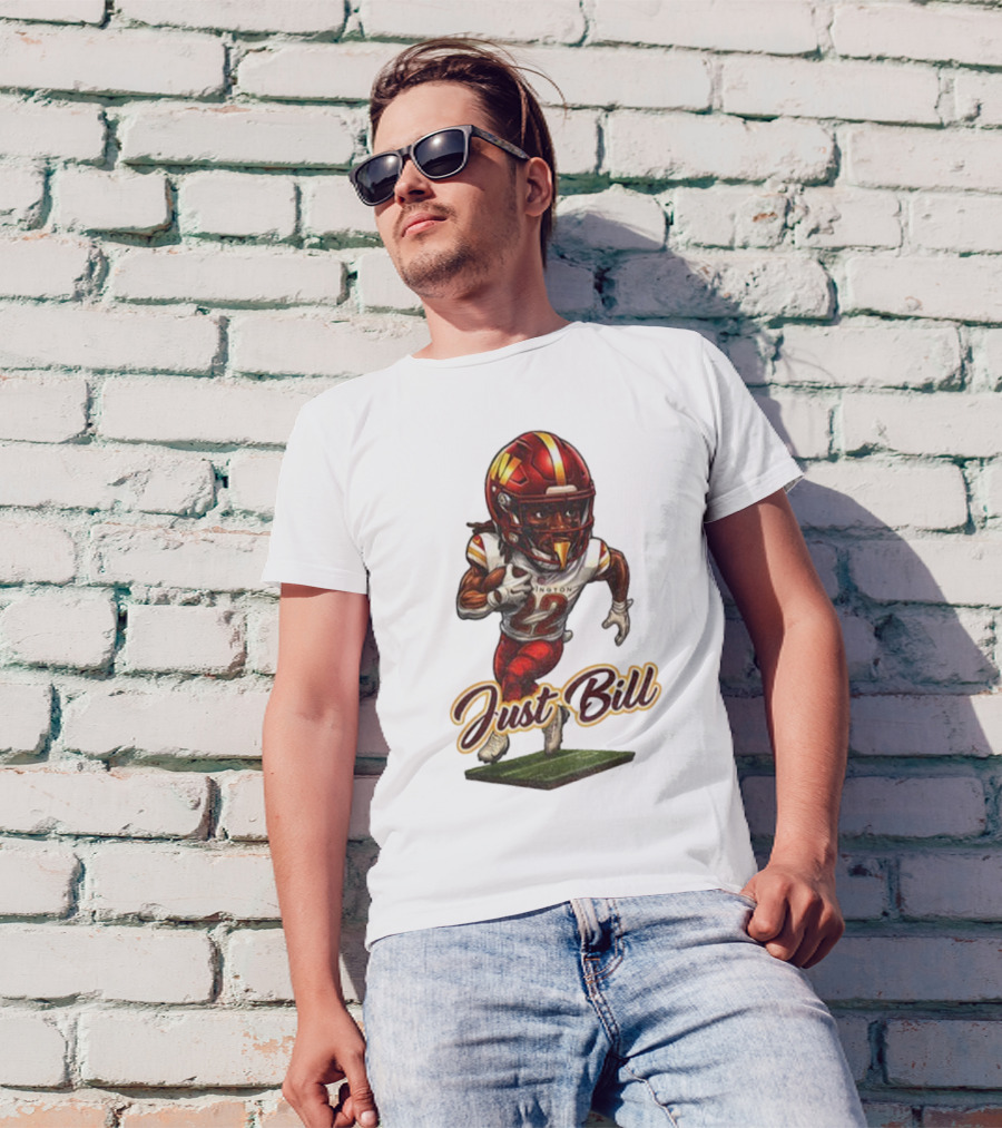 Just Bill Jacory Croskey-Merritt Washington NFL Football Player T-Shirt