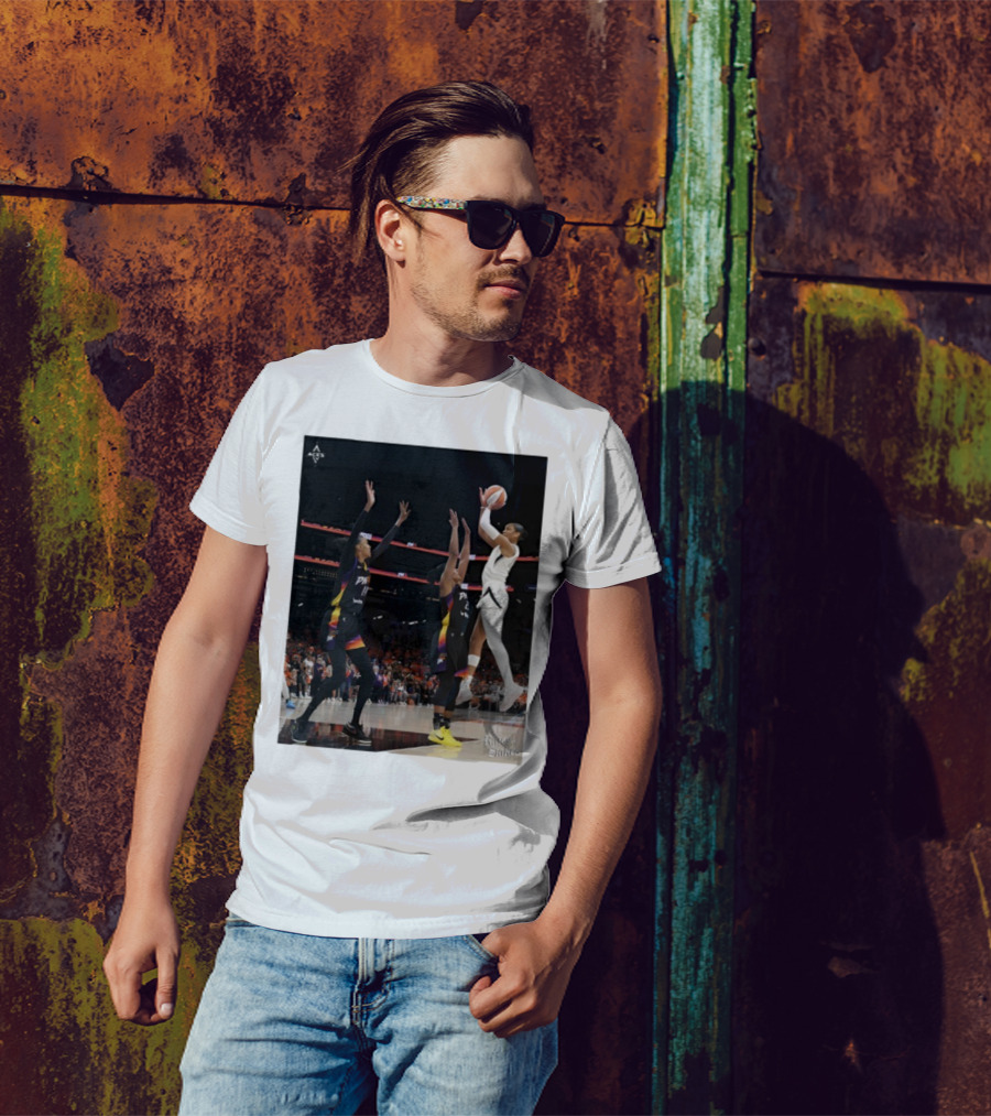 Las Vegas Aces Hang It In The Louvre Basketball Action Shot T-Shirt