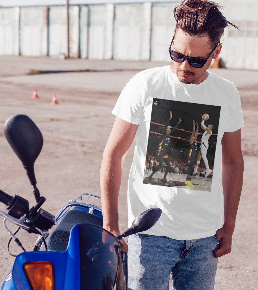 Las Vegas Aces Hang It In The Louvre Basketball Action Shot T-Shirt