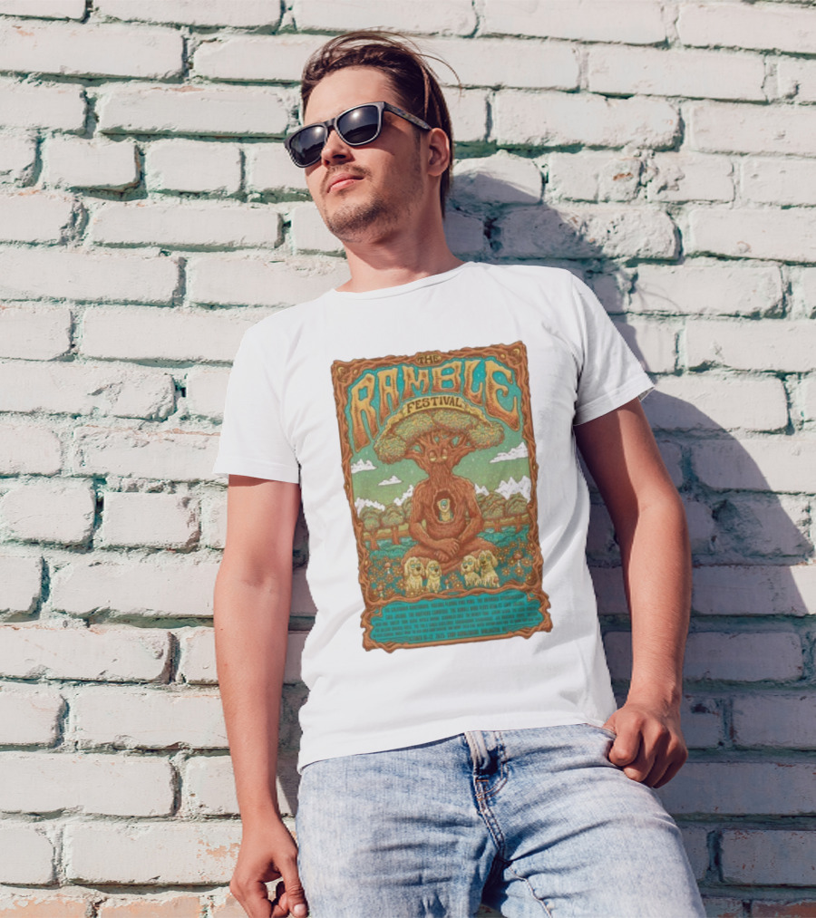 The Ramble Festival 2025 Camp Ramblewood October 10-12 Tree Creature And Owls T-Shirt