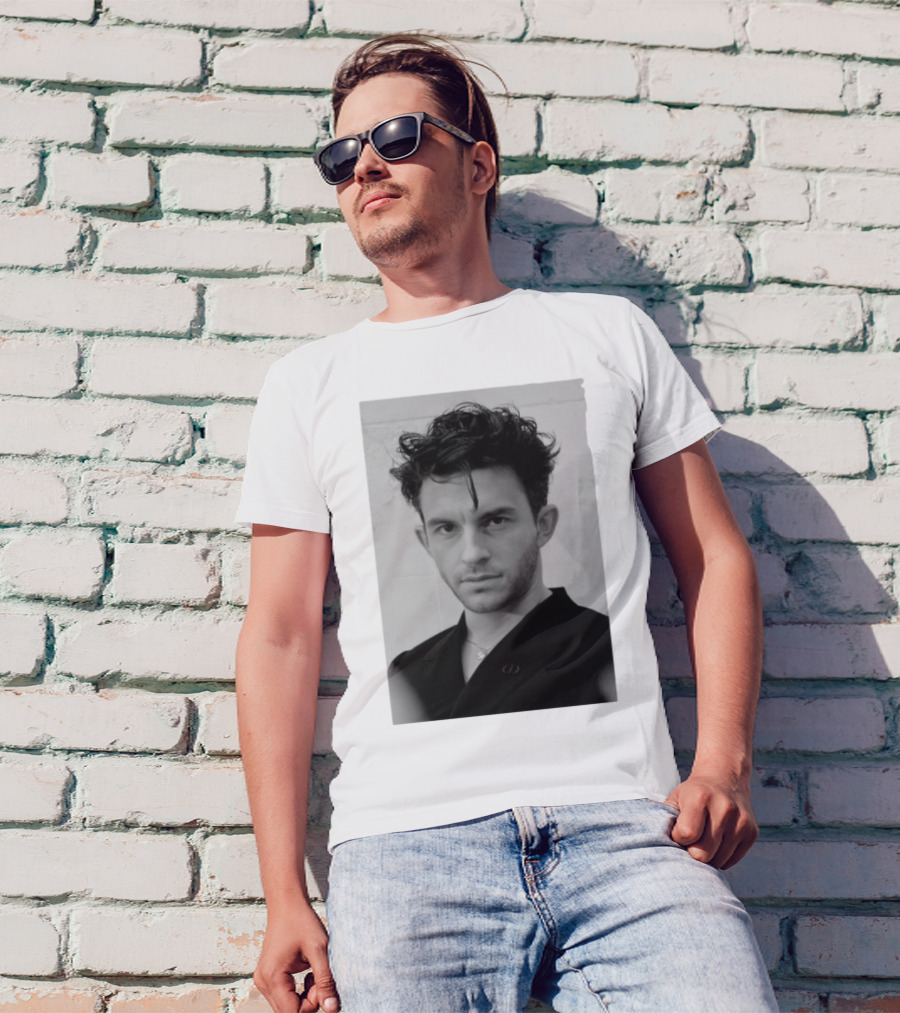 Jonathan Bailey Black And White Photography Portrait T-Shirt