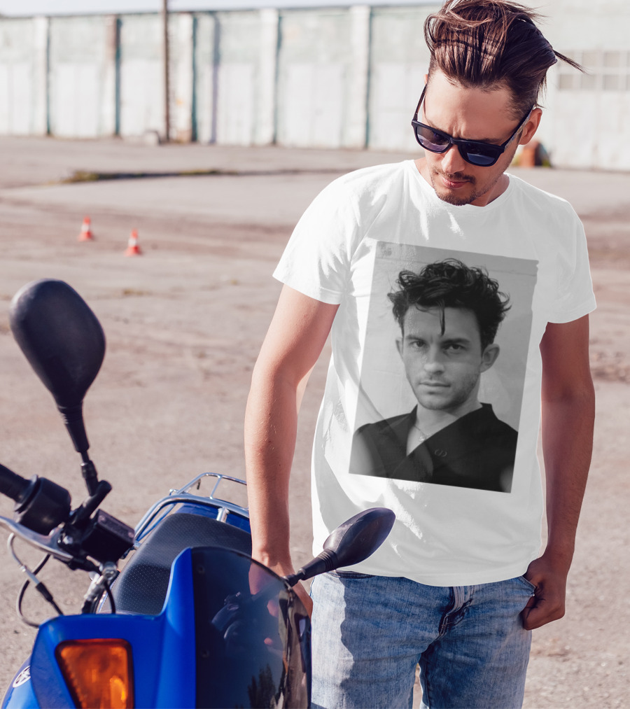 Jonathan Bailey Black And White Photography Portrait T-Shirt