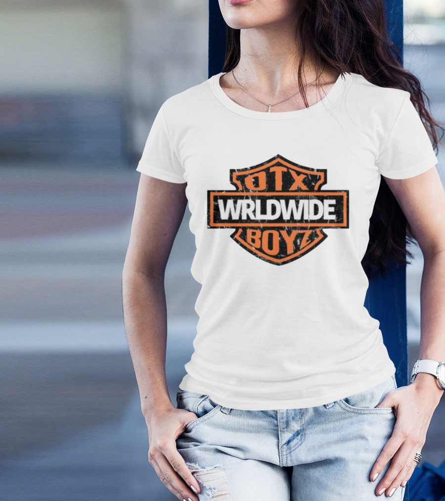 Otxboyz Wrldwide Grunge Badge Style T-Shirt