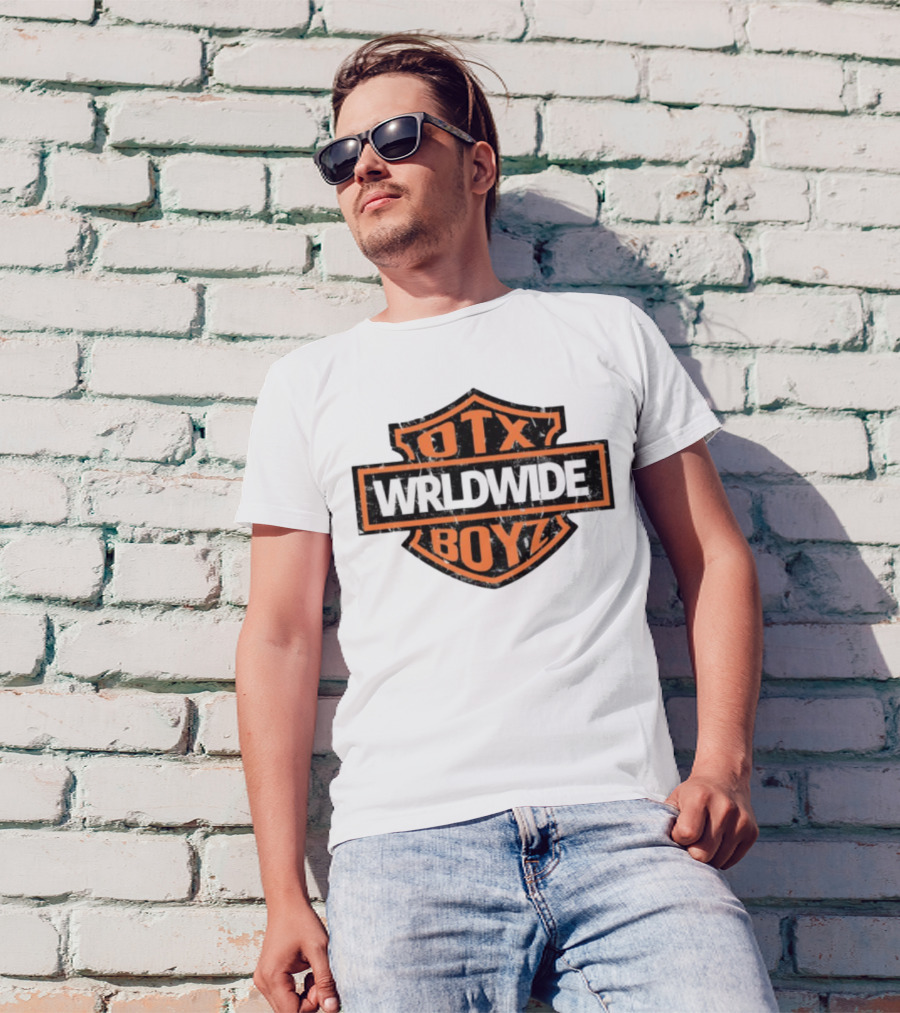 Otxboyz Wrldwide Grunge Badge Style T-Shirt