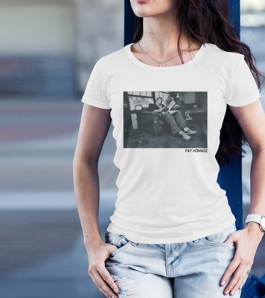 John Candy Relaxing In Comfy Chair Reading In Classic Setting T-Shirt