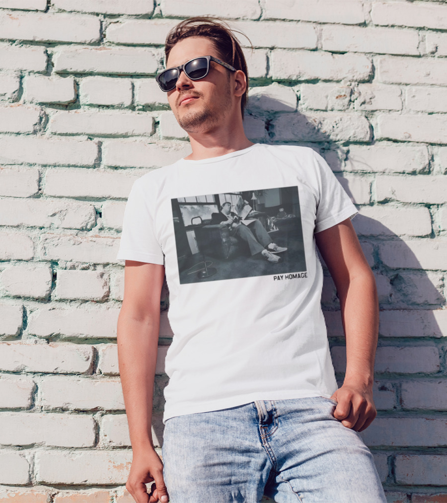 John Candy Relaxing In Comfy Chair Reading In Classic Setting T-Shirt