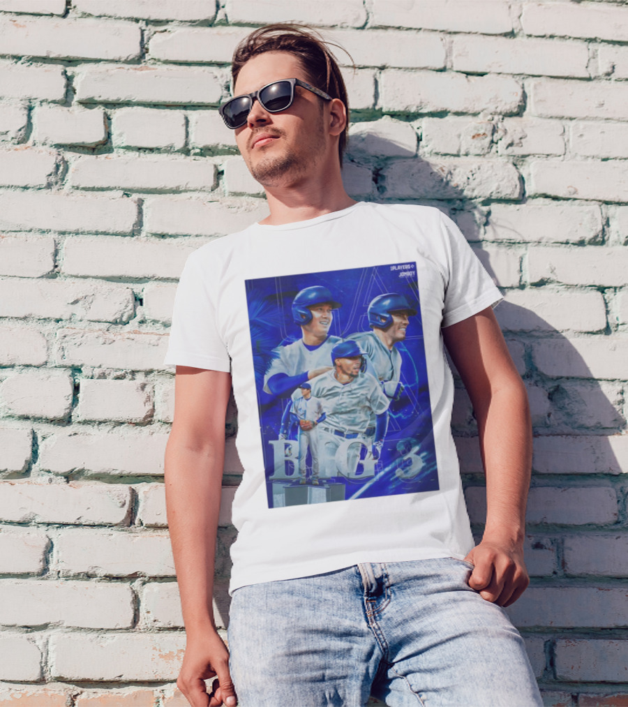 LA Big 3 IPlayers Jomboy Baseball Theme T-Shirt