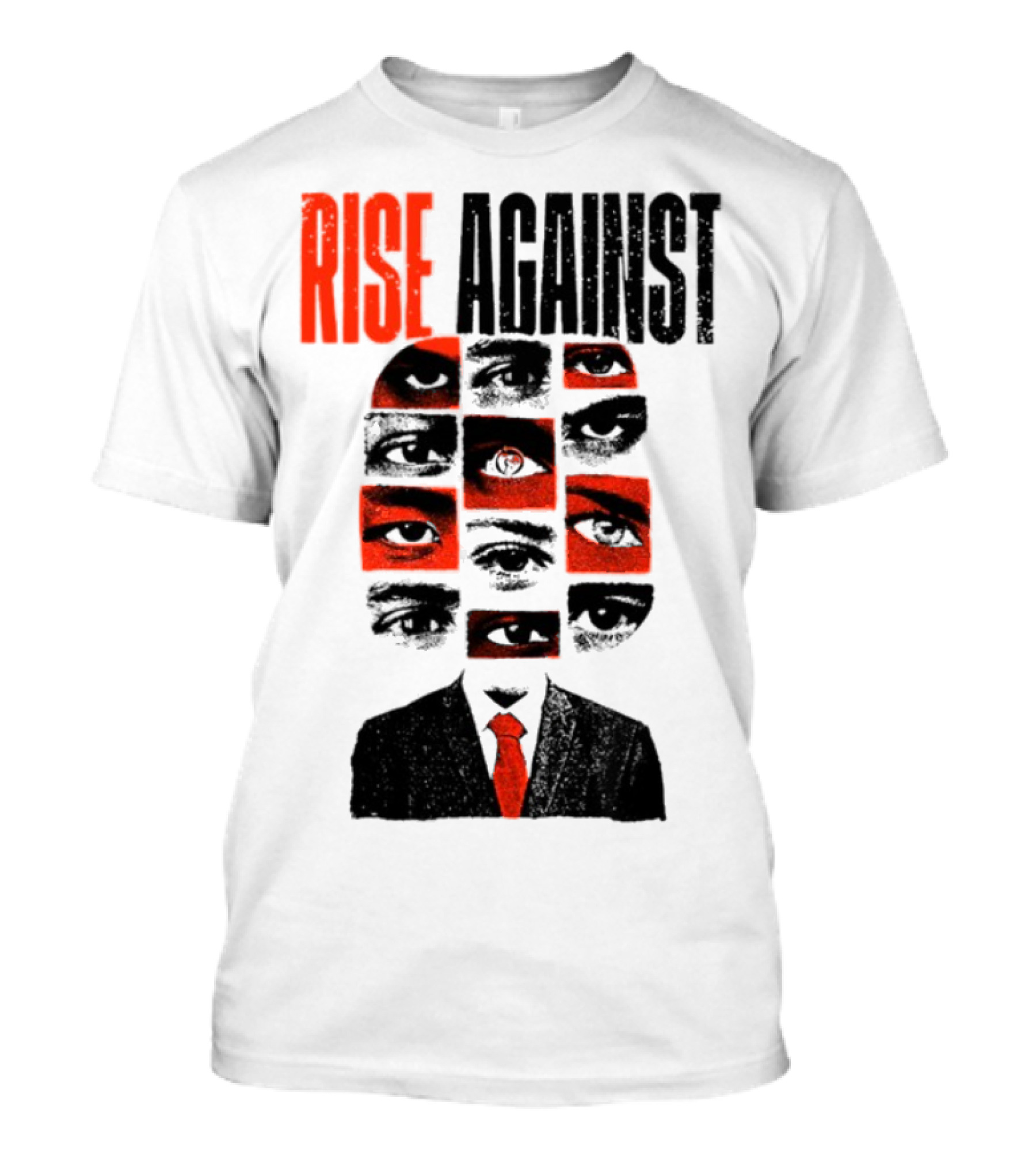 Rise Against Big Brother Surveillance Eyes Suit T-Shirt