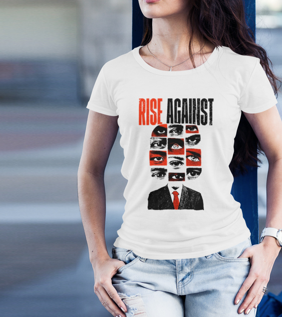 Rise Against Big Brother Surveillance Eyes Suit T-Shirt