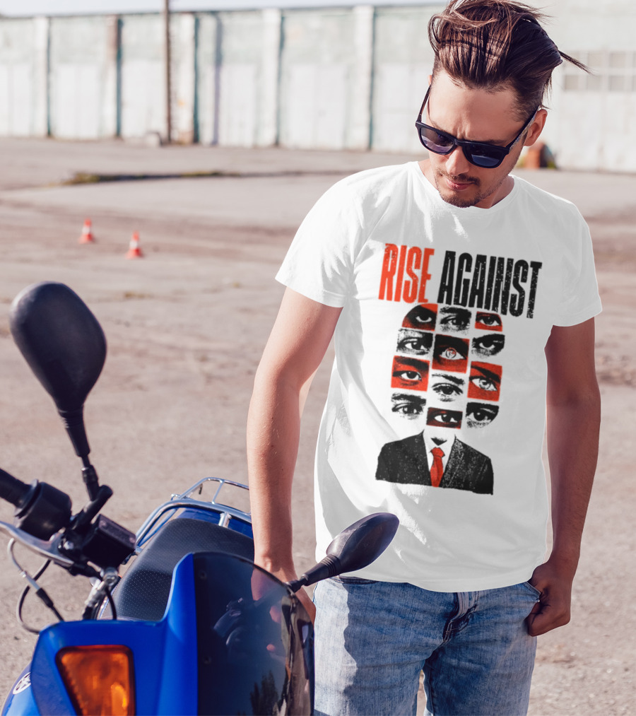 Rise Against Big Brother Surveillance Eyes Suit T-Shirt