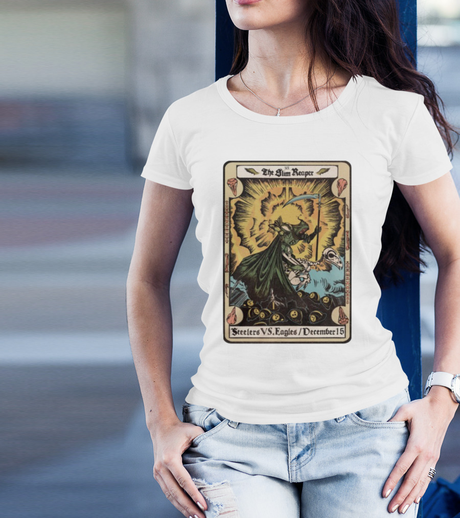 The Slim Reaper Steelers VS Eagles December 15 T-Shirt