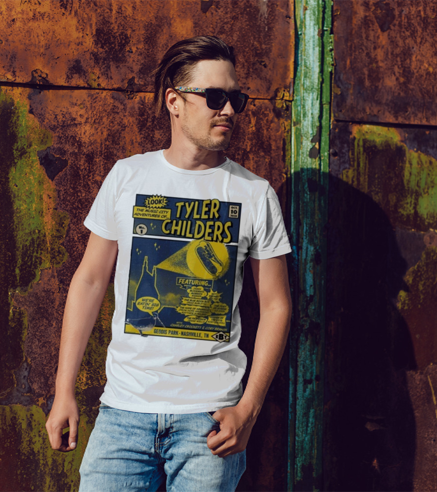 The Music City Adventures Of Tyler Childers Geodis Park Nashville TN October 10 2025 Featuring Charley Crockett Cory Branan T-Shirt