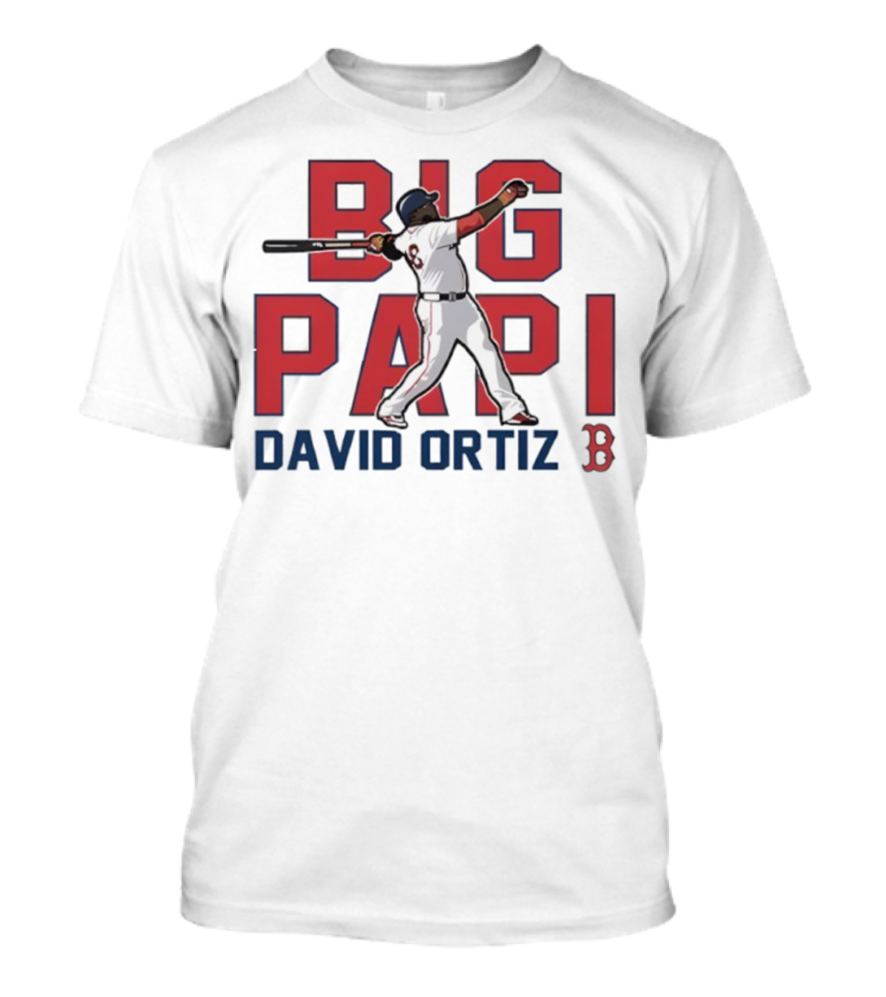 Big Papi David Ortiz Red Sox Cooperstown Player Classic Baseball T-Shirt