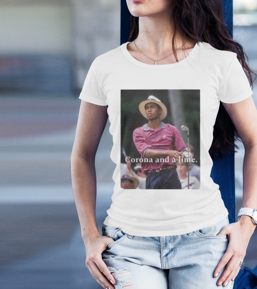 Corona And A Lime Golf Legend Iconic Style T-Shirt
