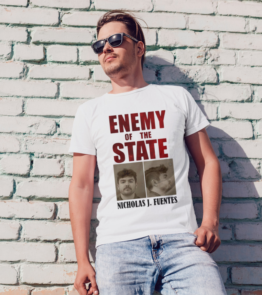Enemy Of The State Nicholas J Fuentes Shot Image T-Shirt