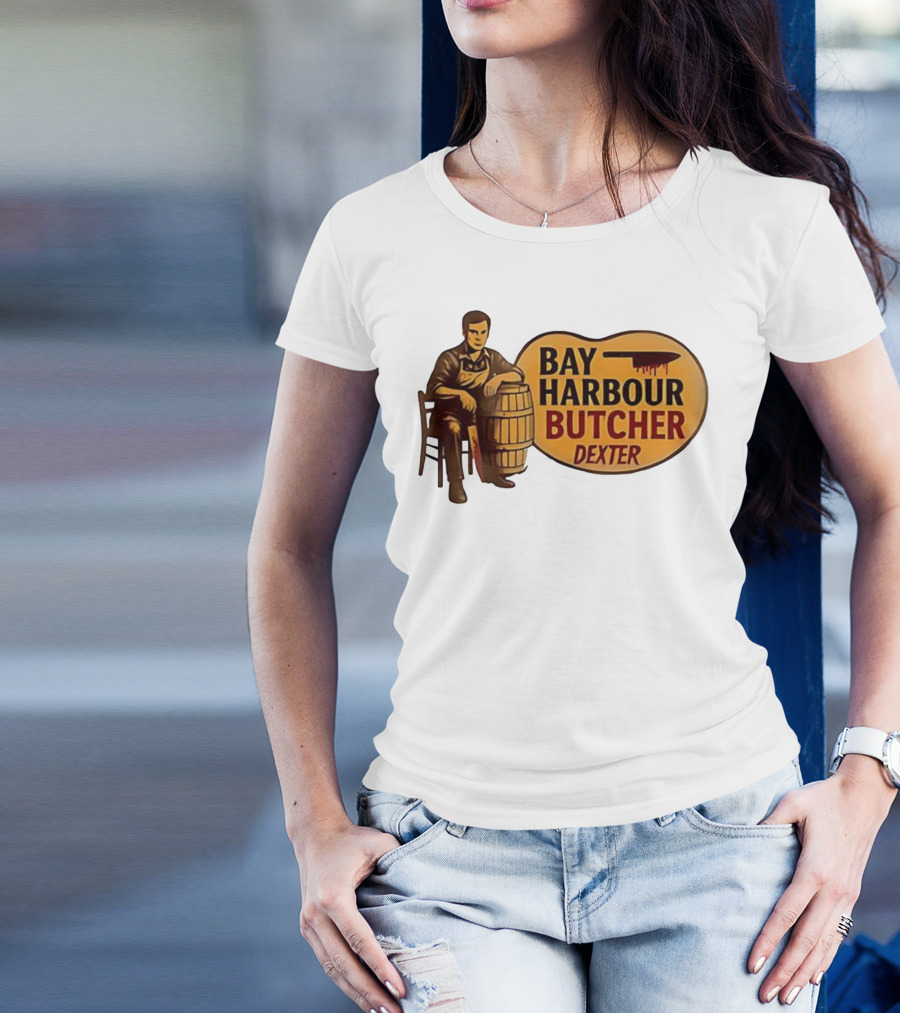 Bay Harbour Butcher Dexter Barrel Dark Vintage Style T-Shirt