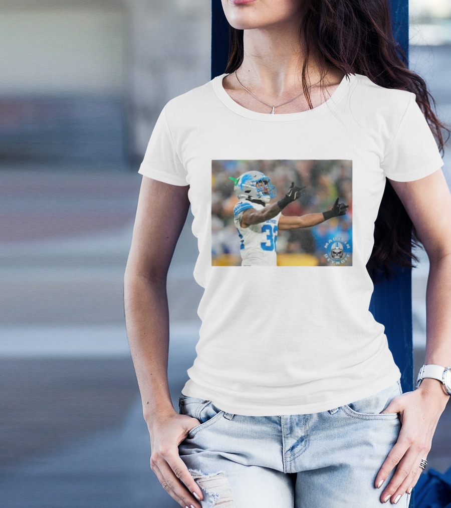 Detroit Lions Brian Branch Made In Detroit Football Celebration T-Shirt