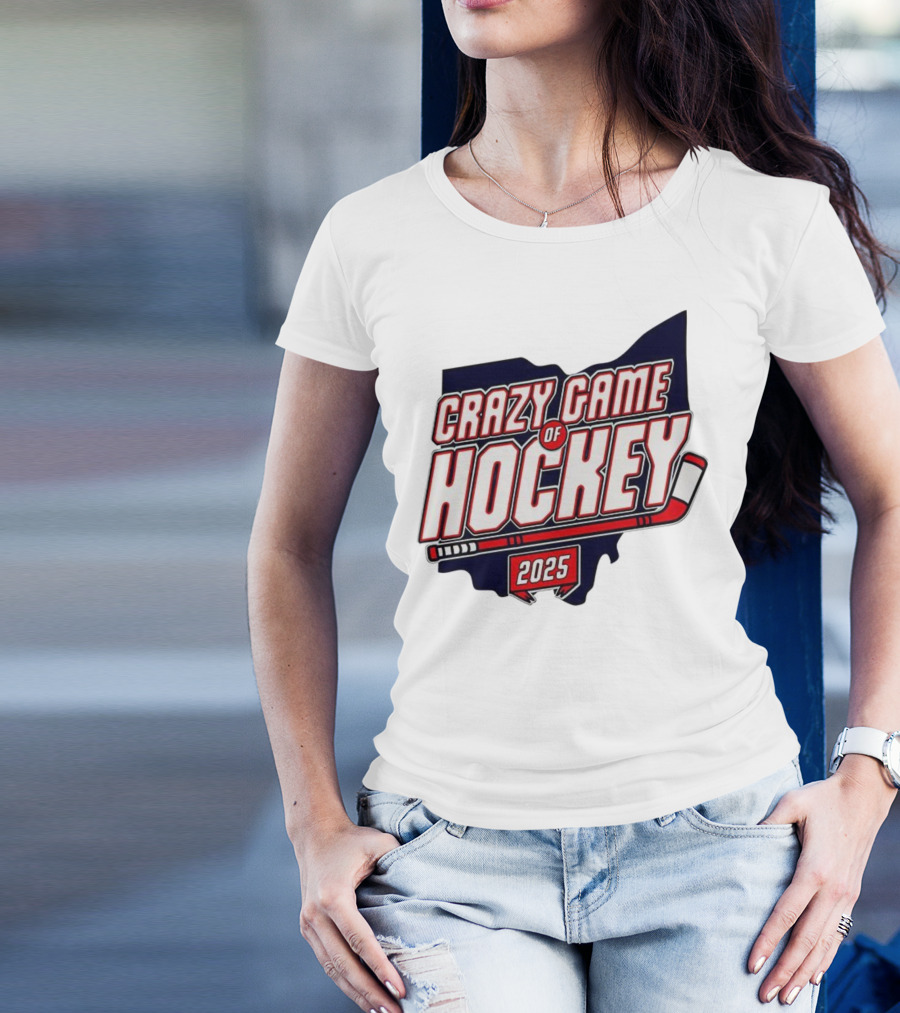 Crazy Game Of Hockey 2025 T-Shirt