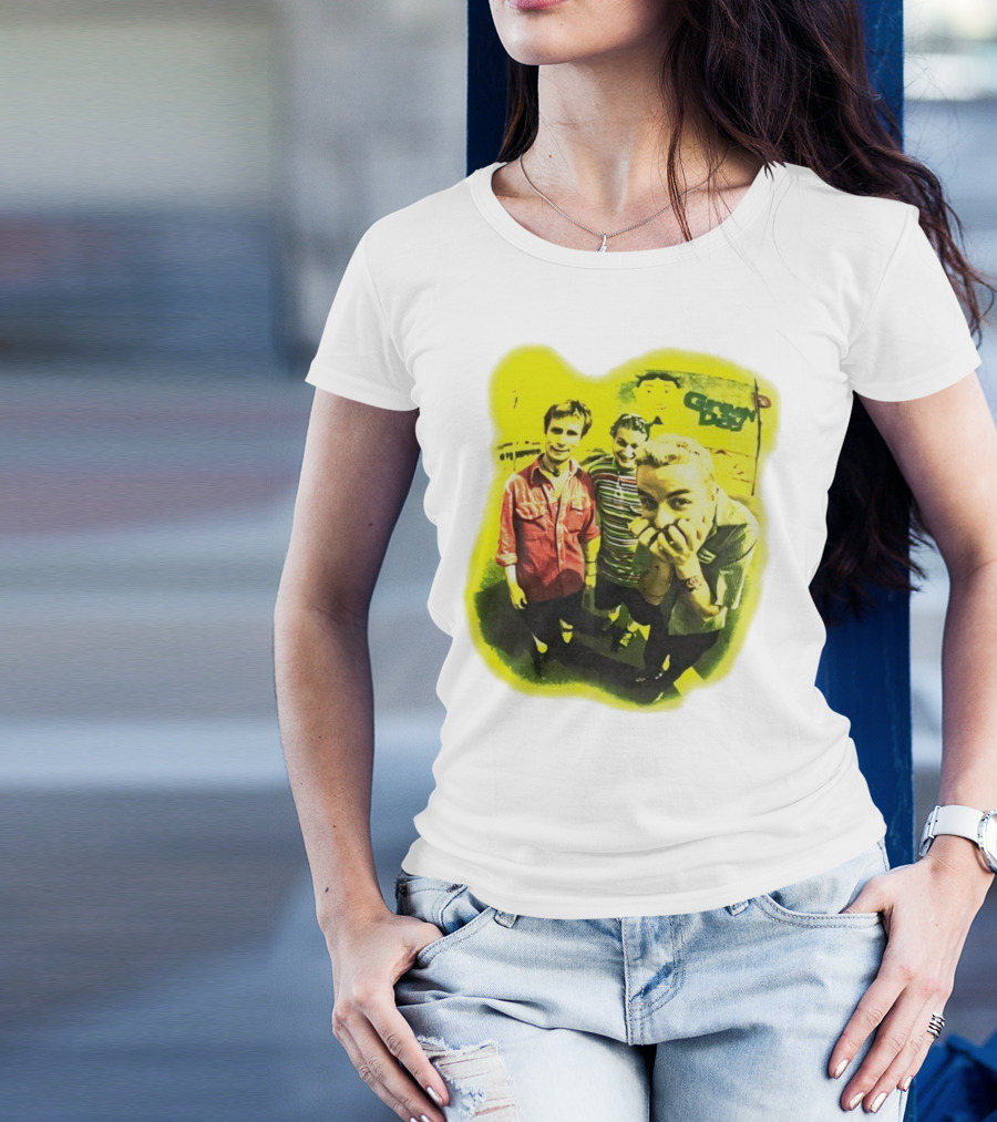 Green Day Dookie Tour 1994 Vintage Punk Rock Band Image T-Shirt