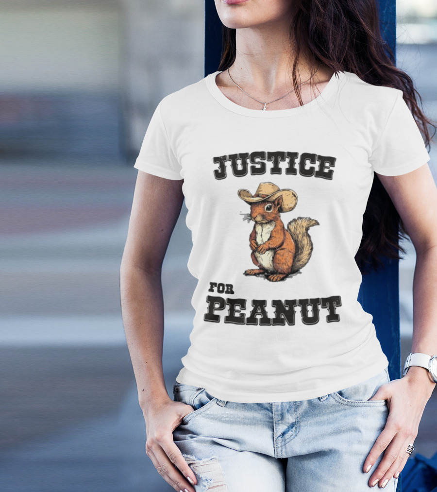 Justice For Peanut Cowboy Squirrel Limited Edition Alex Jones T-Shirt