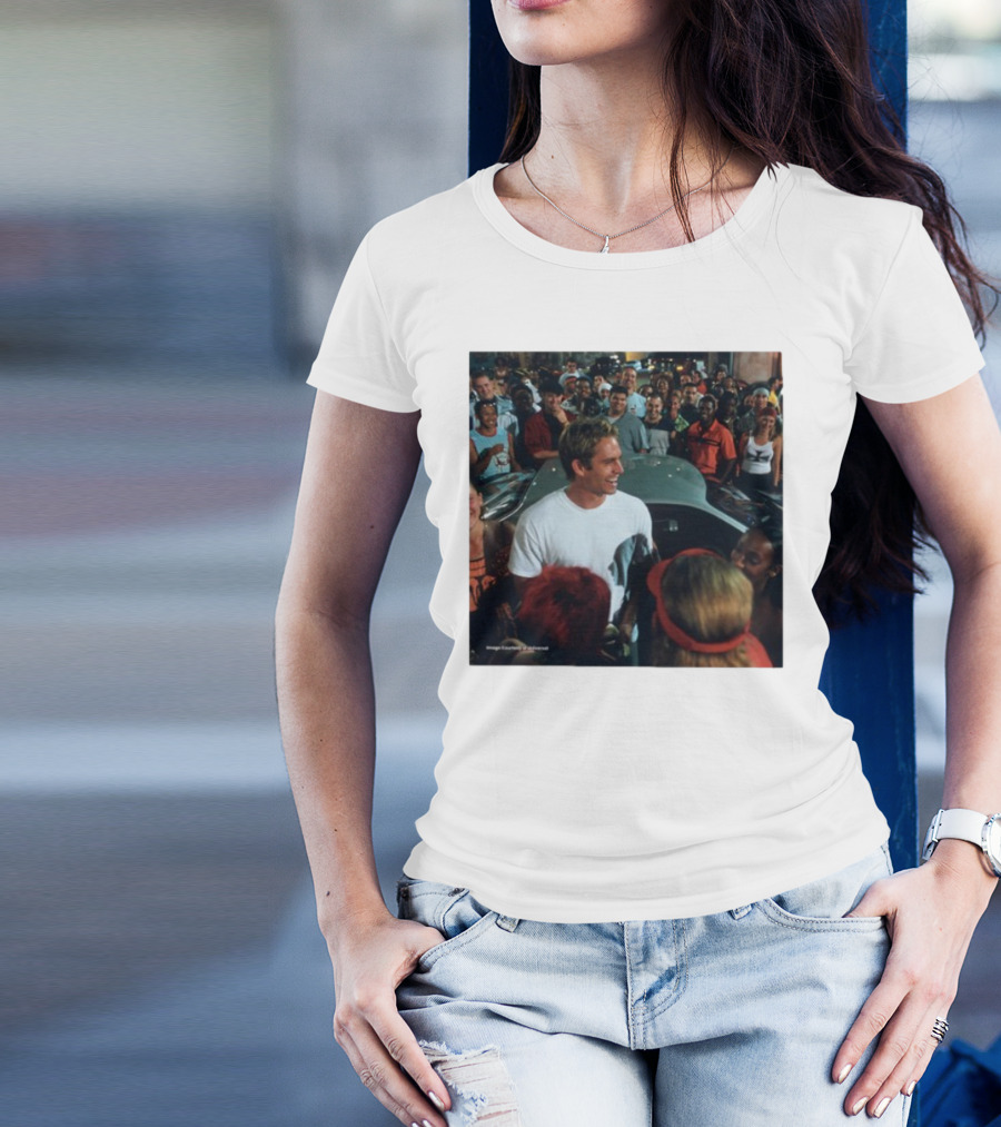 Paul Walker 51st Birthday Celebration Fast And Furious Scene T-Shirt