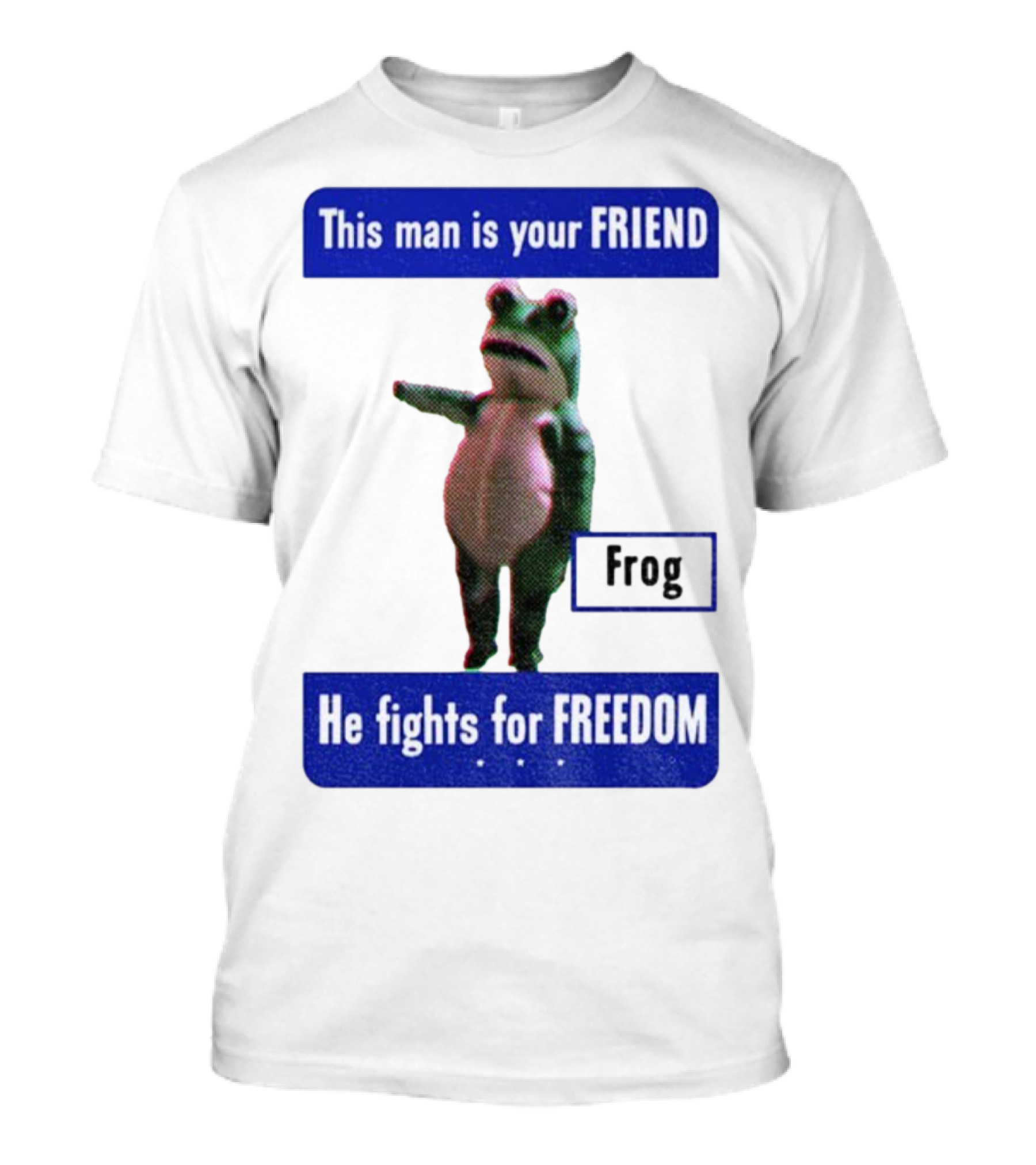 Portland Frog This Man Is Your Friend He Fights For Freedom Anti-ICE T-Shirt