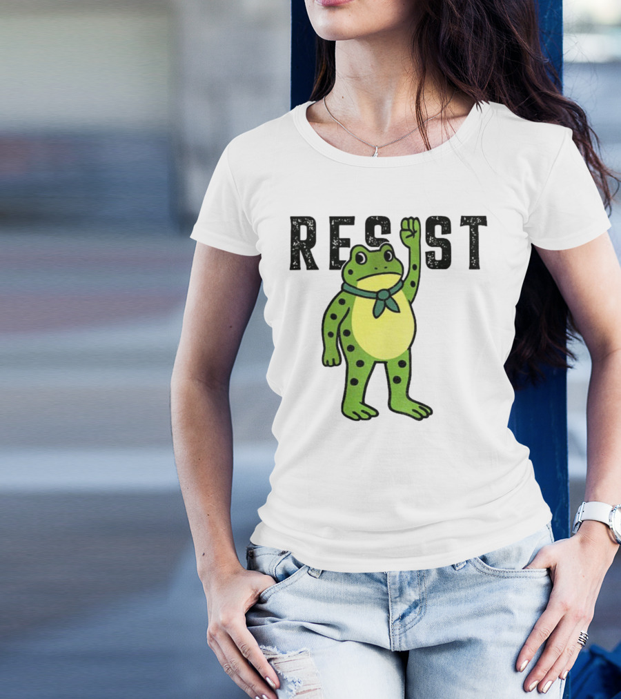 Portland Frog Resist Free Portland Ribbit Power T-Shirt