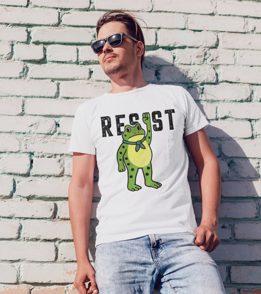 Portland Frog Resist Free Portland Ribbit Power T-Shirt