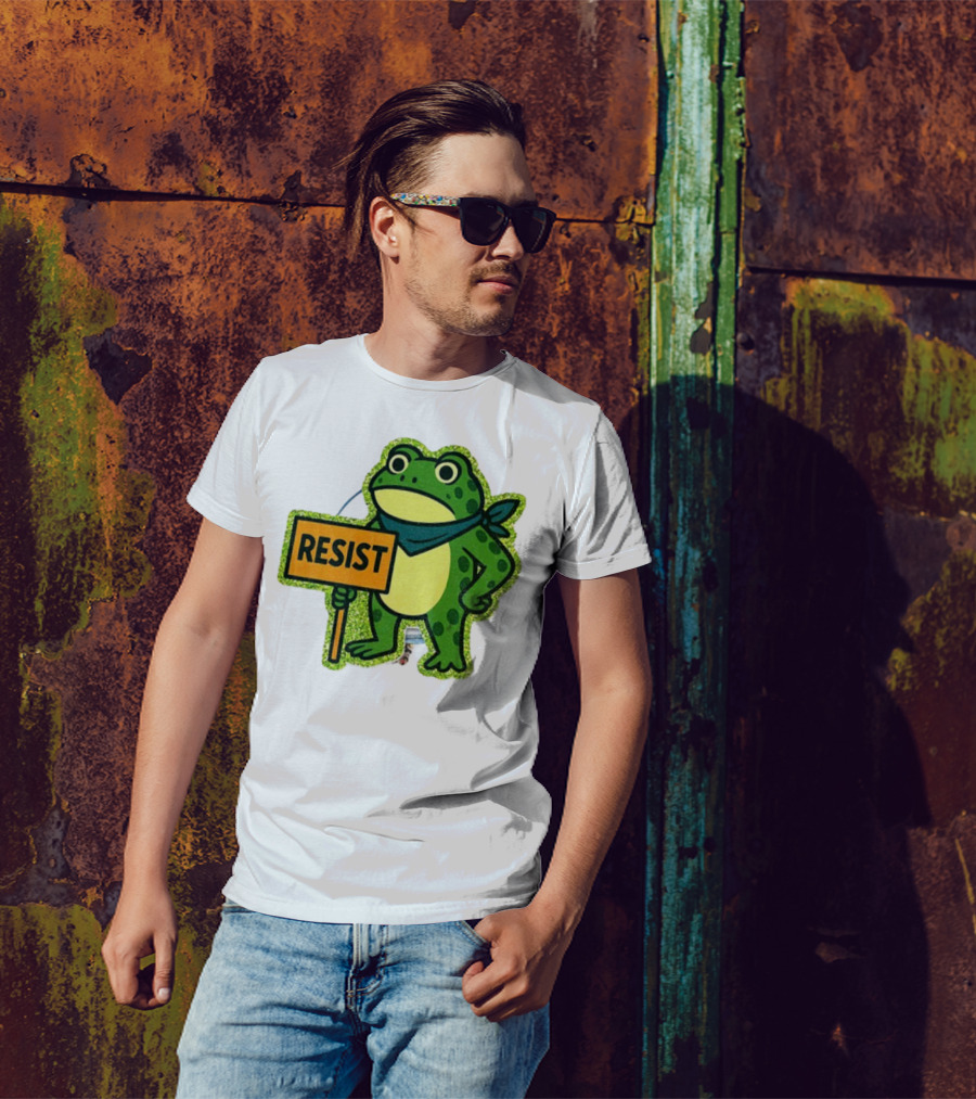 Portland Protest Frog Resist Freedom Anti-ICE T-Shirt
