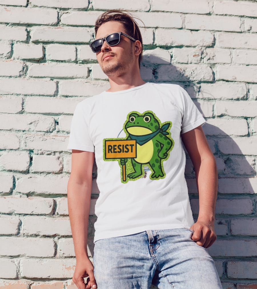 Portland Protest Frog Resist Freedom Anti-ICE T-Shirt