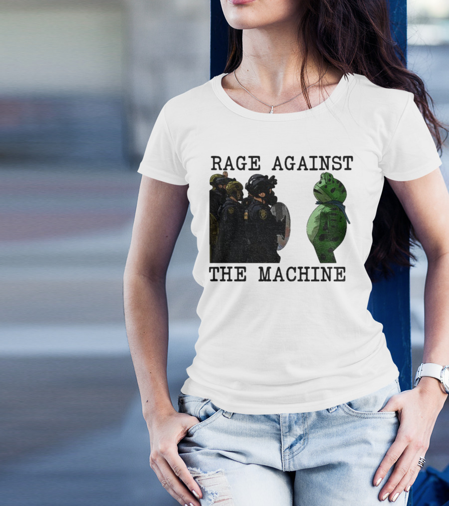 Rage Against The Machine Portland Frog Protest Poland 2025 Political T-Shirt