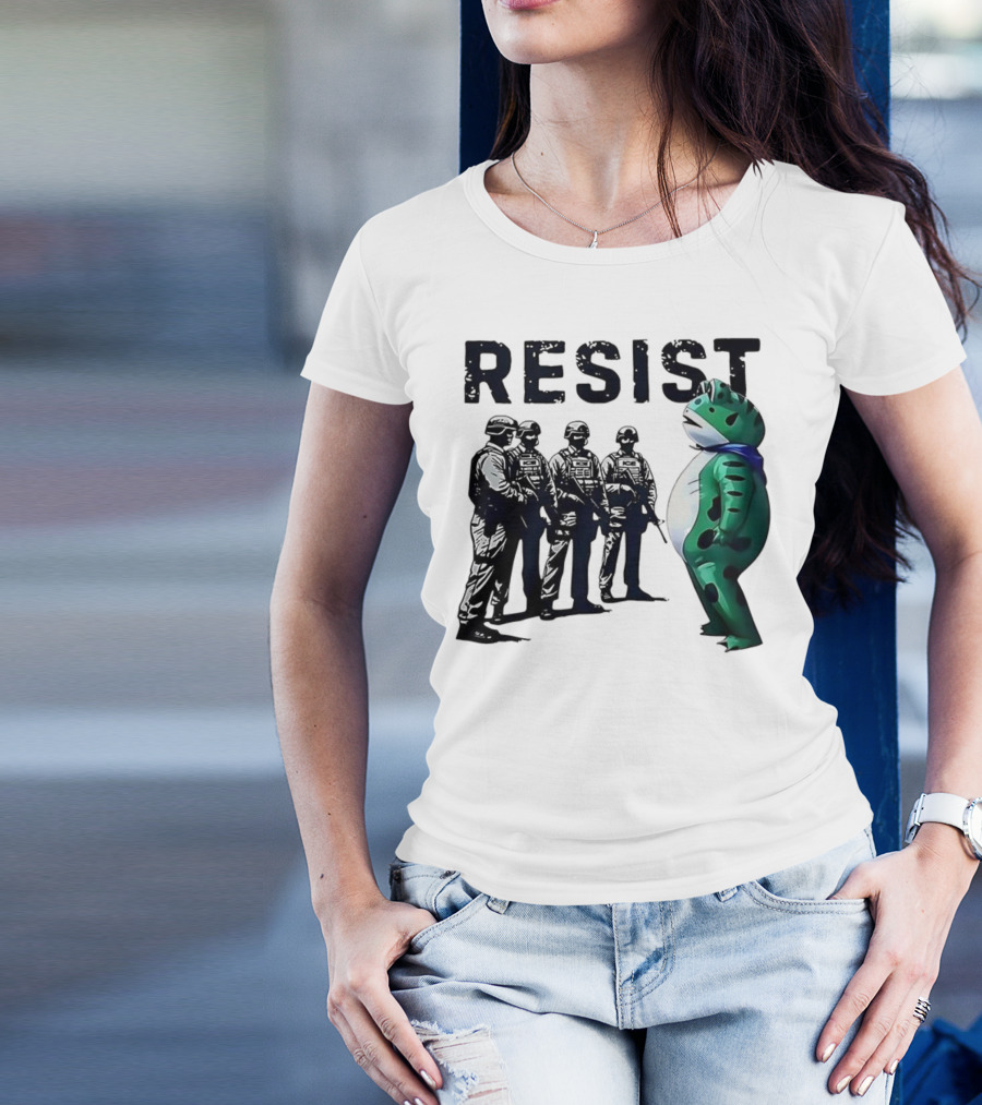 RESIST Portland Frog Protest Iconic Image T-Shirt